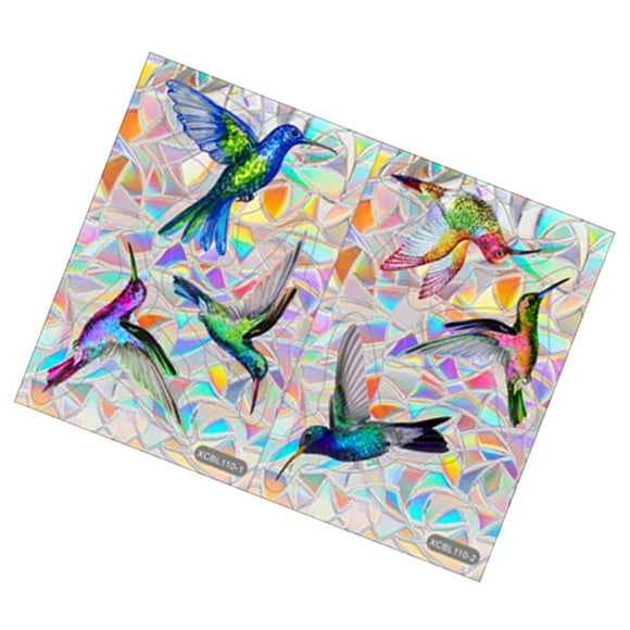 Reflective Window Film Films Prisma Sticker Bedroom Cling Bird Decorative Rainbow Delicate