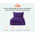 thumbnail image 3 of SGI Microfiber Comforter Set King Size Purple Pinch 3 Piece, 3 of 5