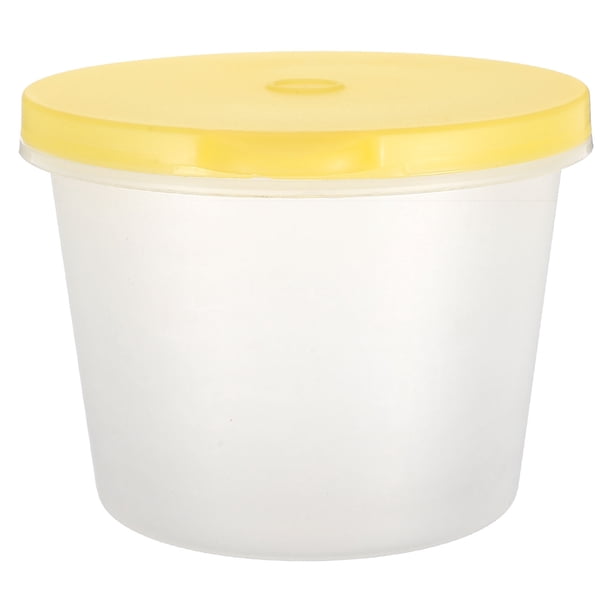 Frasco redondo sellado con tapa, contenedor hermético para almacenar alimentos, ideal para arroz, cereales y café. Organizador de plástico que ahorra espacio.