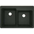 thumbnail image 6 of Moen GGB3024B Granite Series 33" Undermount Double Basin Granite Kitchen Sink - Black, 6 of 7
