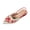 Red, variant on Women‘S Printing Pointed Toe Slingback Flats Shoes for Work office Casual Dress Yellow 7(39)