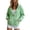 Green, variant on Edvintorg Outerwear for Women Solid Color Long Sleeve Zip up Casual Jacket Hooded Coat with Pocket Woman Clothes Orange S-2XL