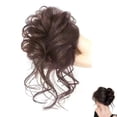 thumbnail image 1 of Pièce de Cheveux Synthétique Désordonnée Chouchou pour Femmes, Extension de Cheveux Queue de Cheval Chignon Ondulée, Chignon Naturel Ébouriffé, Facile à Fixer, Légère et Confortable, Blonde, 1 of 8