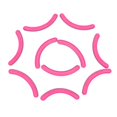 thumbnail image 1 of Tiras de silicona para extensión de pestañas postizas Sunnimix Color Rosa 4 piezas, 1 of 8