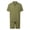 Army Green*, variant on RUTAYY Men's Outfits Short Sleeve Shirt Shorts 2 Piece Solid Color Button Turndown Collar Plus Size Casual Beachwear Vacation Travel Clothing Sets