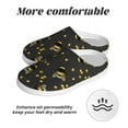 thumbnail image 6 of Easygdp Bumblebee Slippers for Women Mens Winter Warm Home Slippers Plush Slip on House Slippers for Indoor Outdoor Shoes-11, 6 of 7