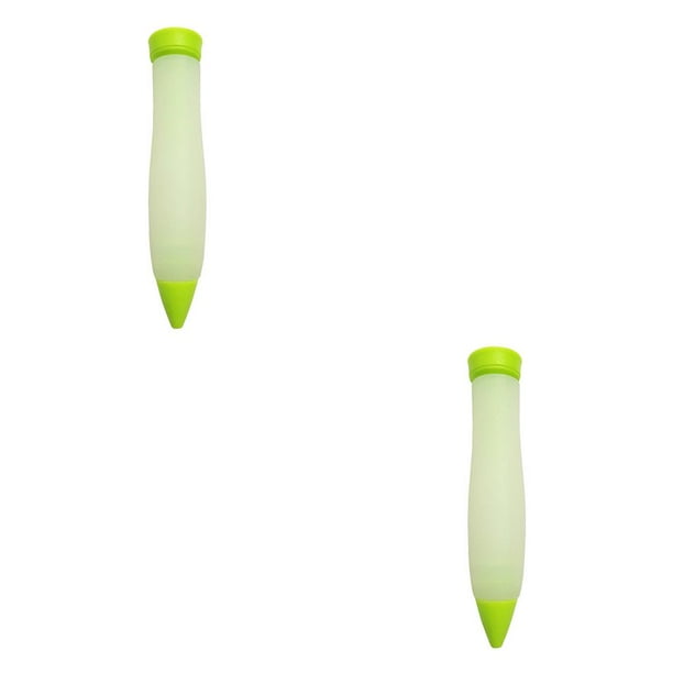 Advancent Práctico DIY Cake Piping Pen Silicona Pastry Icing Pens Lápiz de escritura Fondant Herramienta para hornear de alta resistencia Utensilios de Verde 2piezas Advancent CBP154798