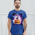 thumbnail image 3 of Tee Hunt Pit Bull Riding a Burger Flying Through Galaxy T-shirt Funny Pet Men's Tee, Blue, Large, 3 of 5