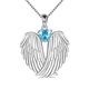 thumbnail image 2 of Collares y colgantes: Collar de alas, colgante de alas de ángel para mujer, cadena de alas de ángel., 2 of 4
