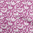 thumbnail image 1 of oneOone Cotton Jersey Fuschia Pink Fabric Bird Sewing Material Print Fabric By The Yard 58 Inch Wide, 1 of 4