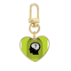 thumbnail image 1 of Confinamiento mental. Llavero de metal en forma de corazón dorado, 1 of 3