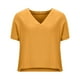 thumbnail image 4 of Puntoco 2024, tops de moda de verano para mujer, blusas holgadas informales de Color sólido con cuello redondo y manga corta, 4 of 6