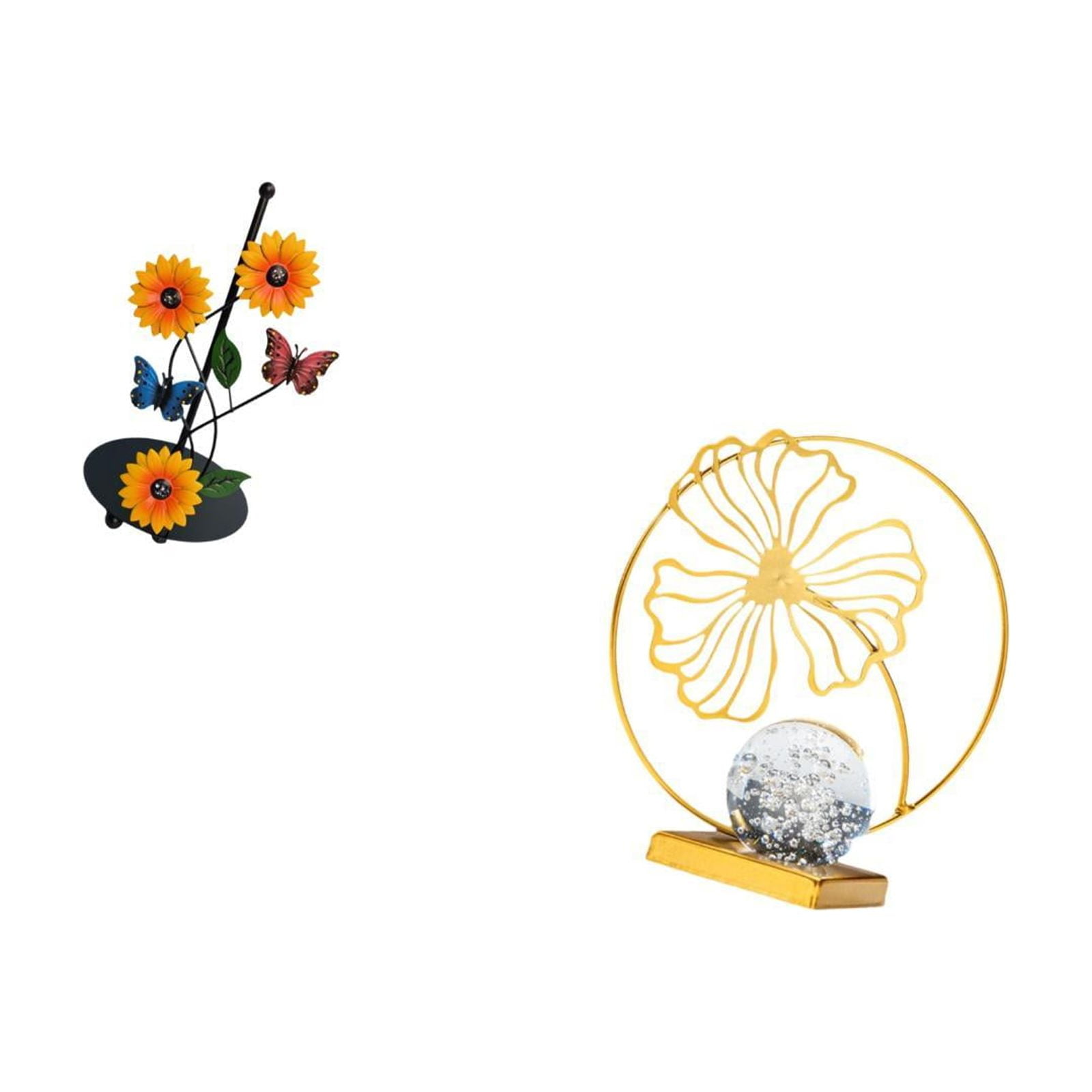 Fiocias Toilet Paper Holder Paper Towel Holder Countertop Leaf Statue Sculpture Figurine Iron Craft for Suitable for Living Room Bedroom Office Home Decoratio