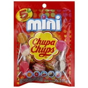 Chupa Chups Mini Fruit Lollipops, 1.06 oz, (Pack of 6)