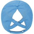 thumbnail image 4 of Womens Criss Cross Ponytail Baseball Cap Adjustable High Messy Bun Ponycap Quick Drying Hat-DF, 4 of 5