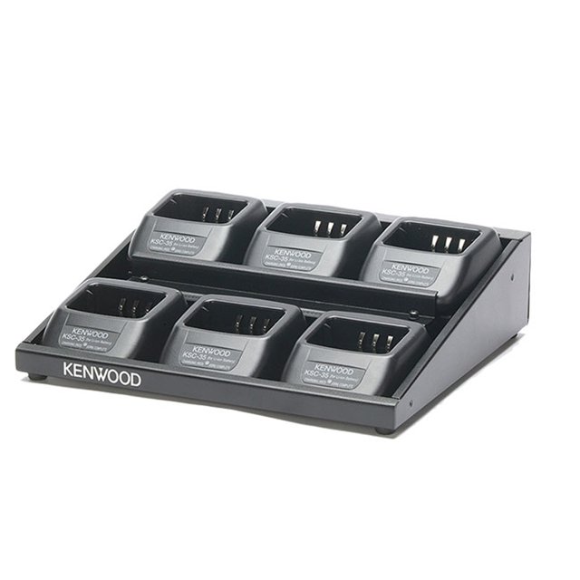 Kenwood KMB-28 6 Unit Radio Battery Charger Adapter for KSC-35SK, Adapter Only