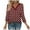 Red1, variant on Plebaso Women's Tops 3/4 Length Sleeve V Neck Tunic Tops for Women Lightweight Casual Loose T-Shirts