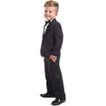 thumbnail image 3 of Wehilion Boys' 4-Piece Tuxedo Set with Dress Shirt, Bow Tie, Jacket, and Pants, 3 of 5