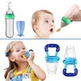 thumbnail image 2 of Juego de Chupón Alimentador para Bebé, Azul, de Silicona Libre de BPA, 2 of 7