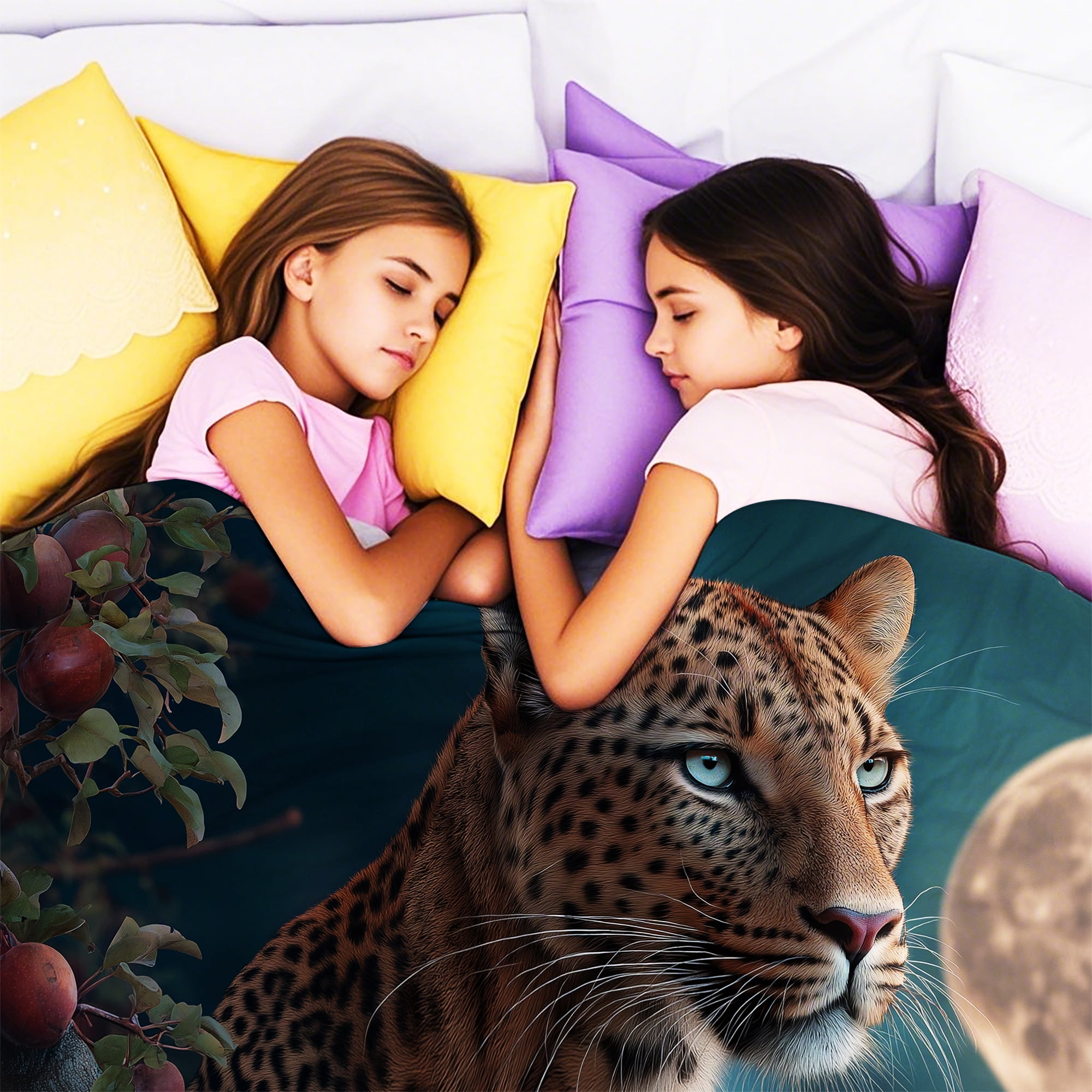 Flannel Fleece Throw Blanket, Soft Large Throw Blanket, Lightweight Cozy Plush Throw Blanket Fit Sofa Bed, 50"x60", Leopard