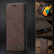 Dteck Case For Samsung Galaxy A30 / A20 CaseMe Retro Style Wallet Phone Case[Stand][Credit Card Slot] Premium Protective PU Leather Flip Magnetic Cover, Coffee