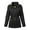 Black, variant on Womens Hooded Faux Fur Utility Coat Jacket Outwear