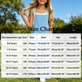 thumbnail image 4 of MKOSPLRT Girls Overalls Kids Casual Sleeveless Wide Leg Jumpsuit Loose Rompers with Pockets 5-14 Years for Travel Vacation, 4 of 10