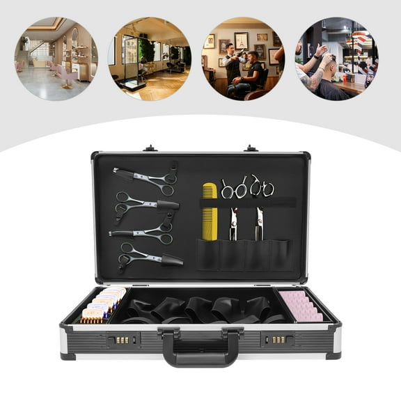 Stylist Suitcase Handbag Clipper Trimmers Scissors Tool Barber Carrying Case