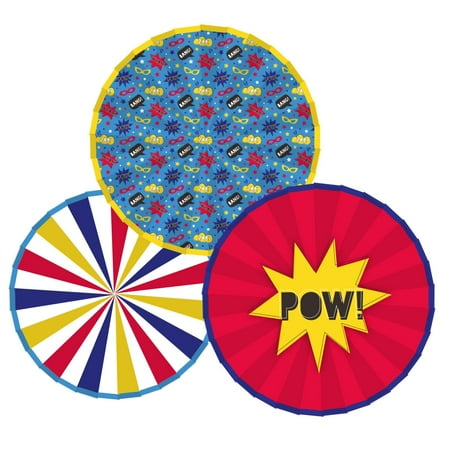 

Amscan Superhero Paper Fan (Pack of 3)