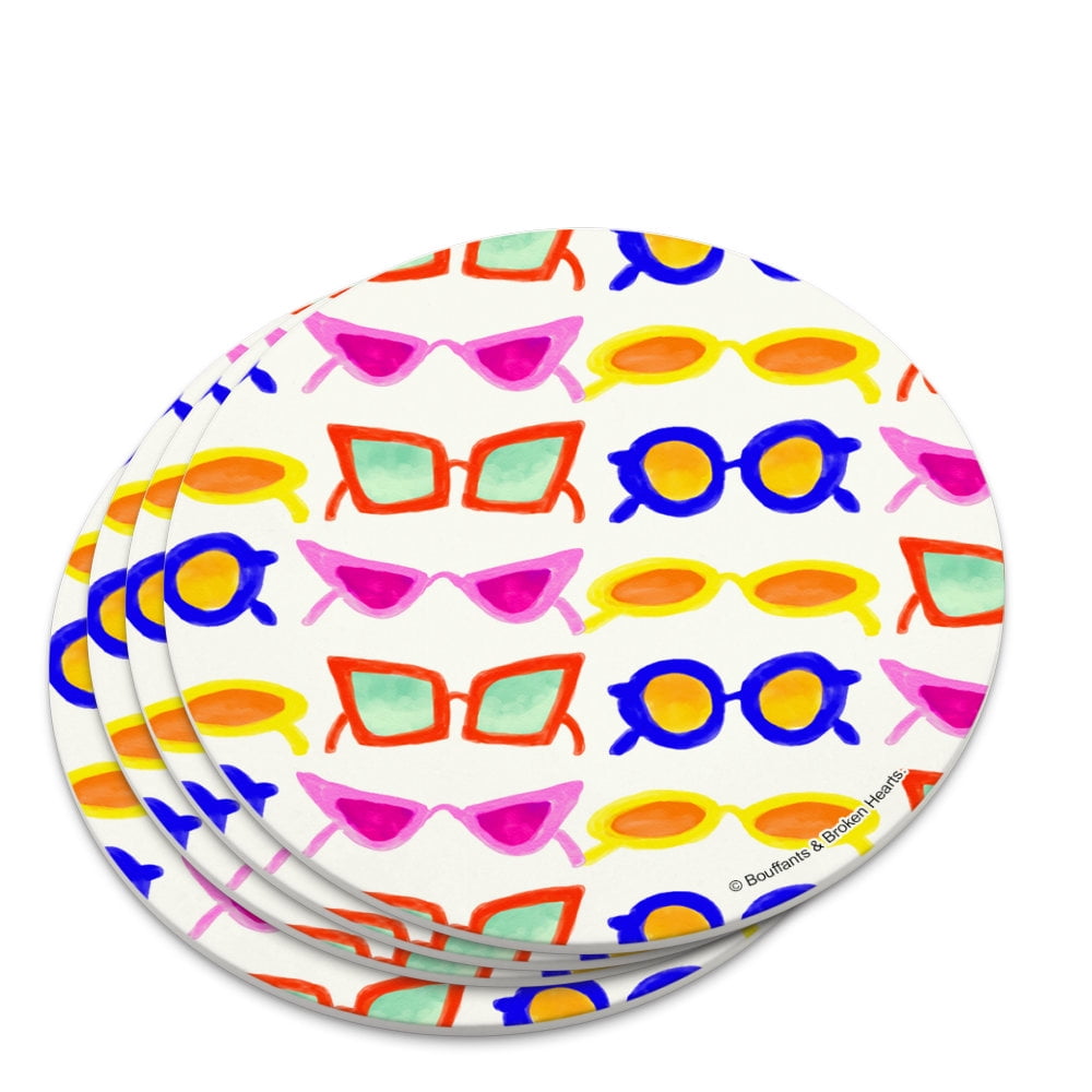 Retro Sunglasses Novelty Coaster Set