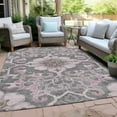 thumbnail image 4 of Dalyn Rugs Machine Washable Indoor/Outdoor Chantille Pink 5' x 7'6" Rug, 4 of 9