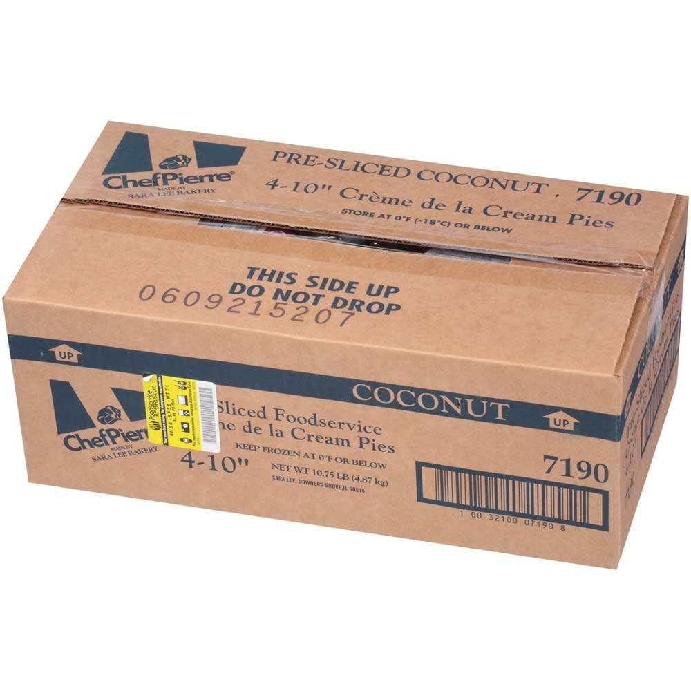 (4 Pack) Chef Pierre Coconut Creme Pie, 43 oz.