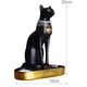 thumbnail image 5 of Estatua de gato egipcio de té ligero escultura de resina decoración estatuilla coleccionable para la habitación para hogar jardín Soledad Estatua de estatuilla de gato Bastet, 5 of 8