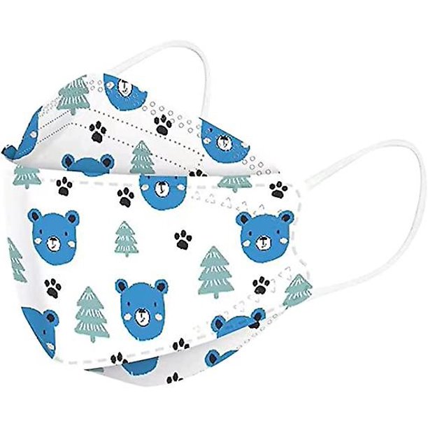 50/100 Pack Kids Face Mask 4-ply Fish-shaped Disposable Face Masks Children Printing Facemasks Outdoor zhangyuxiang LED