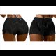 thumbnail image 3 of Traje de Baño Bikini de Punto con Cintura Alta y Aberturas para Mujer. Negro M, 3 of 7