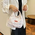 thumbnail image 5 of BMYJ Insulated Lunch Bag, Floral Design Lunch Bag for Women, Cute and Small Leakproof Lunch Box, Corduroy Lunch Tote for Work, Office, Travel, Picnic,Thermal Meal Bag to Keep Food Fresh, 5 of 5