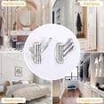 thumbnail image 4 of 1 gancho giratorio plegable para toallas, gancho de metal flexible, soporte para toallas de baño, colgador de ropa resistente para estante de pared de baño RV, níquel cepillado, 4 of 5