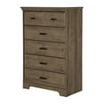 thumbnail image 3 of Home Square 4 Piece Bedroom Set with 2 Dressers and 2 Nightstands in Oak, 3 of 7