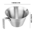 thumbnail image 2 of Ovzne Tasse à Mesurer en Acier Inoxydable 304 100ML Tasse d'Extraction avec Échelle Petite Tasse avec Poignée Tasse à Mesurer Café Lait en Liquidation, 2 of 5