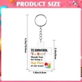 thumbnail image 4 of Puzzle Shaped Acrylic Keychain 3 Pack with Motivational Appreciation Text for Employee Coworker Recognition Gift, 4 of 5