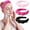 Pink, Hot pink, Black, variant on 3 Pack Headband Skincare Headbands, Makeup Headband Sponge Terry Cloth Headbands Wash Headband Puffy Hair Band for Washing Women Girls (White, , Black)