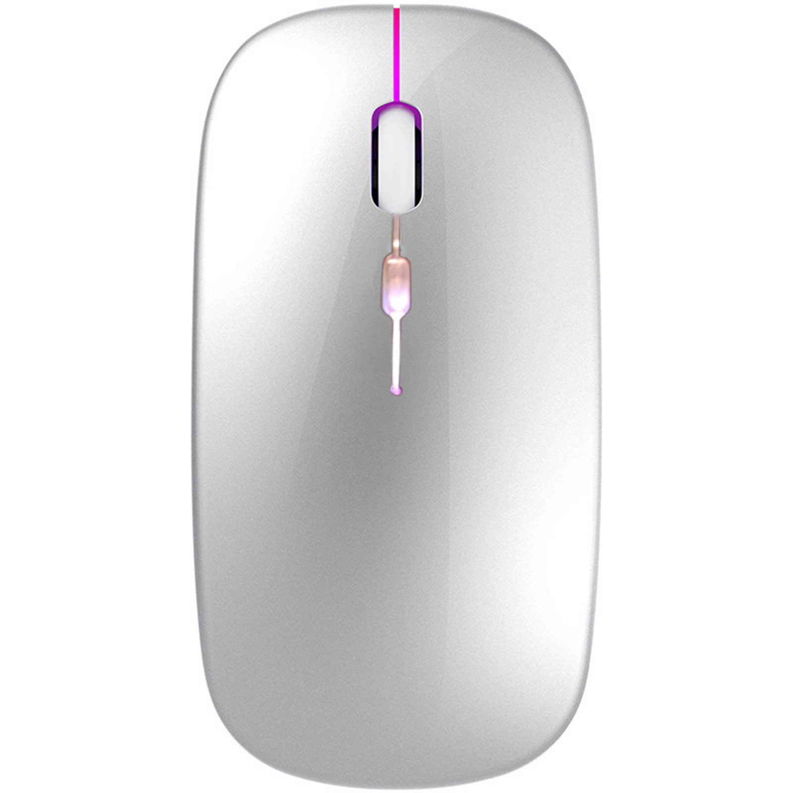 Iuhan 6Pcs Wireless Mouse, Bluetooth 5.0 and 2.4G Dual Mode Mute Silent Click, Rechargeable Wireless Charging Mouse for Laptop PC Tablet, Office Home Desktop Computer Accessories