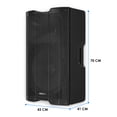 thumbnail image 2 of Bafle Amplificado 15 Bluetooth Alta Potencia Horus Steelpro Color Negro, 2 of 4