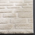 thumbnail image 3 of SAFAVIEH Memphis Alden Brick Layout Shag Area Rug, Cream/Beige, 4' x 6', 3 of 6
