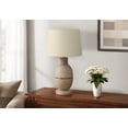thumbnail image 2 of Lighting - 25"h - Table Lamp - Beige Resin - Beige Shade - Contemporary - Modern, 2 of 3