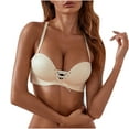 thumbnail image 2 of Wiyuqeen Women's Push Up Drawstring Bras Plain Full Coverage Wireless Bras Casual Removable Strap Bralettes Comfy Breathable Smoothing T-shirt Bras, 2 of 9
