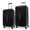 Black, variant on CalBags Dejuno Colossus 2-Piece Polycarbonate Lightweight Hardside Expandable Spinner Luggage Set with TSA Lock and Front Handle - Black