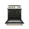 thumbnail image 2 of Forno Leonardo Espresso 30-Inch White Electric Range, True Convection, Energy Efficient, 2 of 5