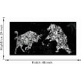 thumbnail image 5 of HFDF Extra Large Money Canvas Art Creative Bull vs Bear Money Canvas Artwork Black and White spirational Abstract Money Bull vs Bear Artwork for Gym Coffee Shop Decor Easy to Hang- 24x16inch Framed, 5 of 6