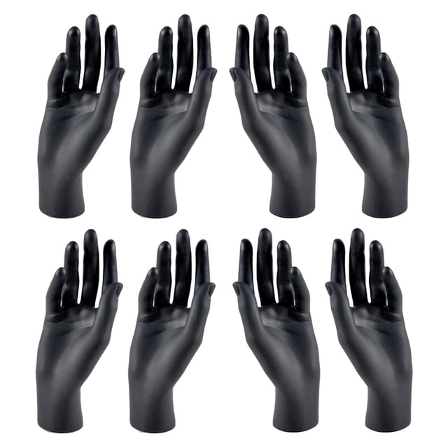 2x Female Mannequin Hands Model for Jewelry Rings Display Holder Stand Rack
